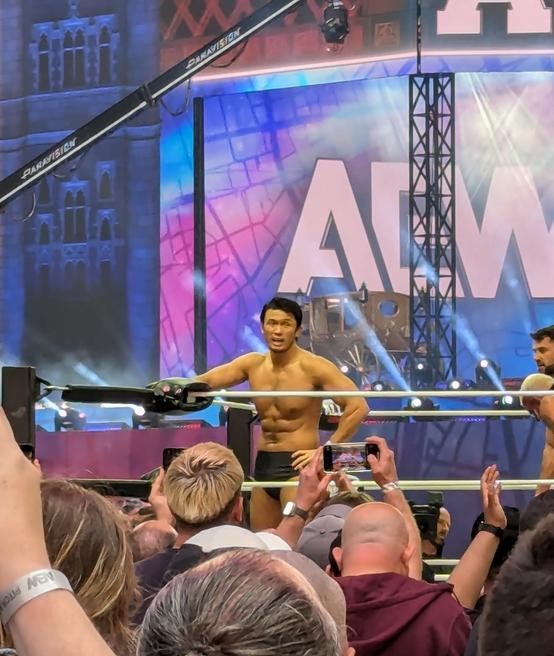 Katsuyori Shibata during the ten-man tag match