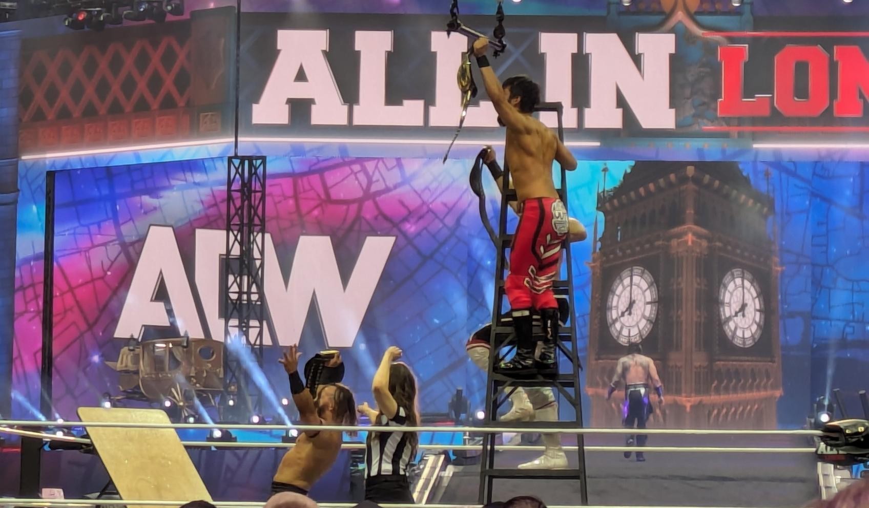 Blackpool Combat Club (Claudio Castagnoli & Wheeler Yuta) & PAC win the AEW World Trios Titles