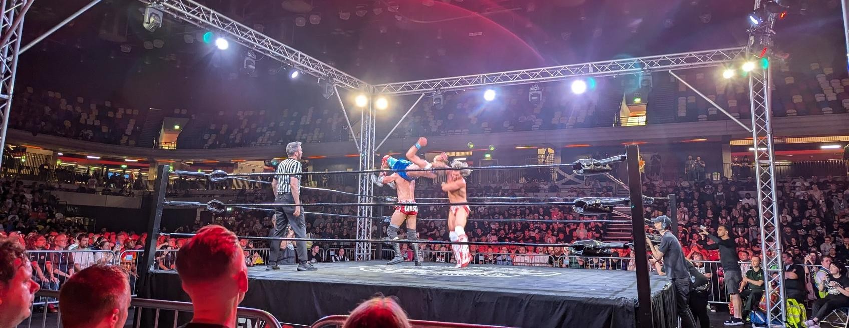 Chuck Mambo takes the Doomsday Device from the Grizzled Young Veterans